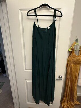 Reformation Juliette Dress Emerald Green